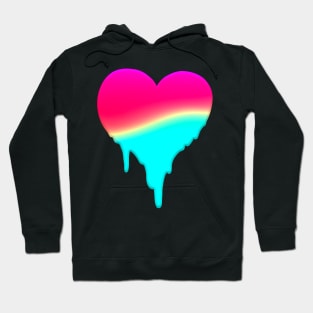 MELTY HEART MAGENDA YELLOW BLUE GRADIENT GREETING CARD Hoodie